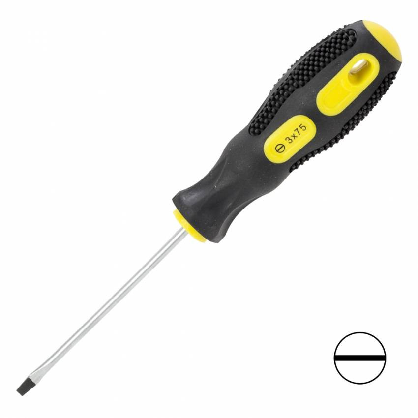 Викрутка шліцева SL3.0х75мм CrV Sigma (4006301)-4006301