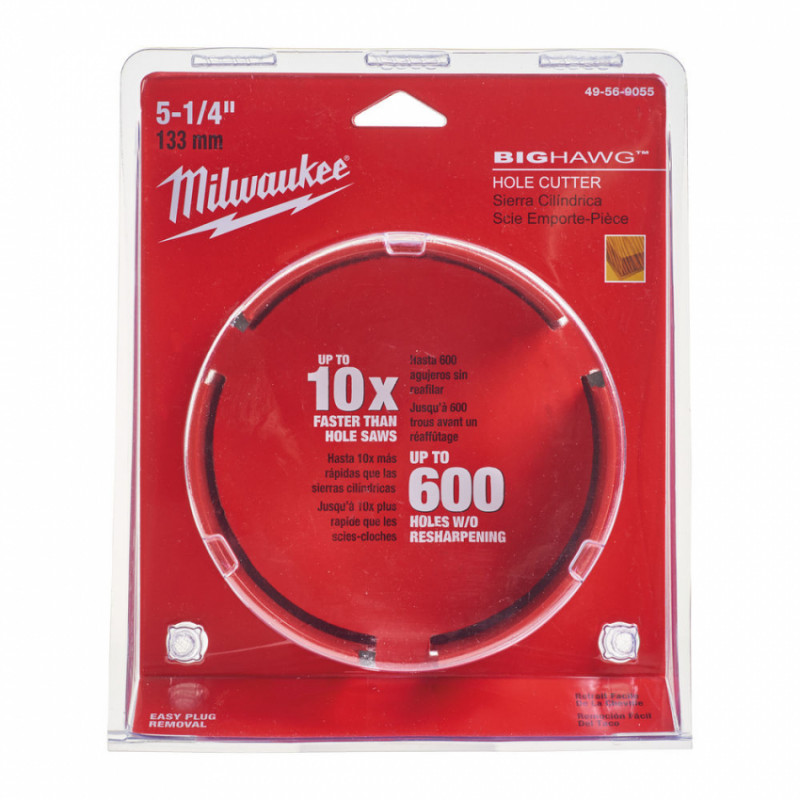 Коронка по дереву MILWAUKEE BIGHAW діаметр 133мм-49569055