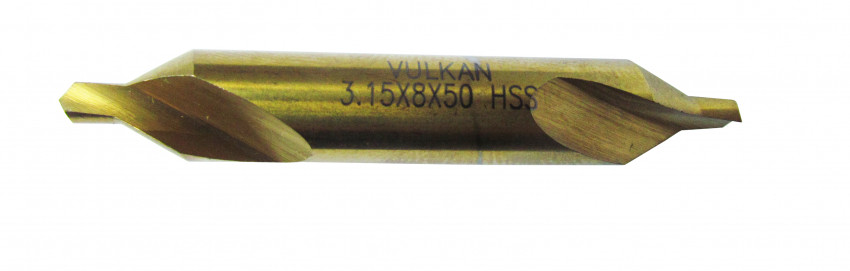 Свердло центрувальне 3,15мм (8,0мм)  HSS TiN-11601004