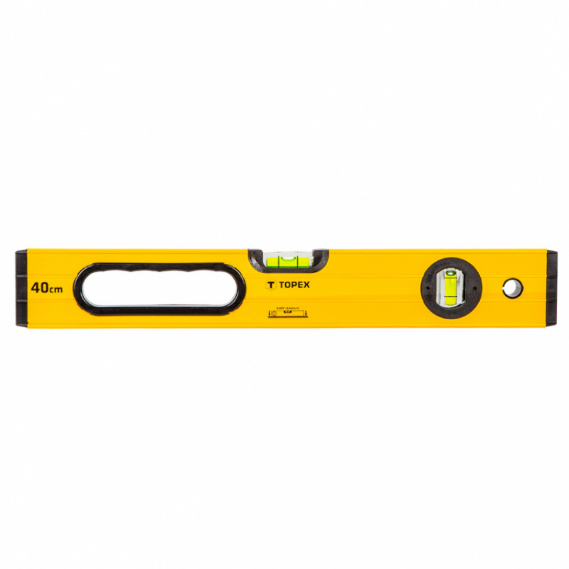 Рівень алюмінієвий, тип 600, 40 см, 2 вічка-29C601