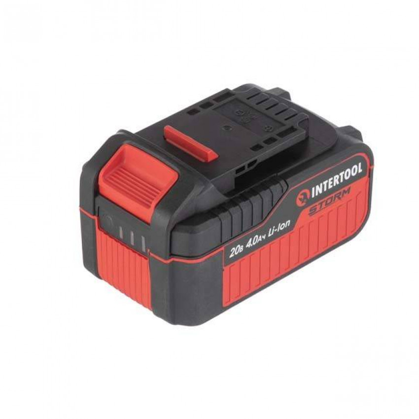 Акумулятор 20 В, літій-іон, 4.0 Ач, індикатор рівня заряду INTERTOOL WT-0341-WT-0341