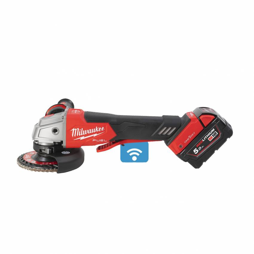 Шліфмашина кутова акумуляторна MILWAUKEE, M18 ONEFSAG125XPDB-0X, Ø125мм (HDкейс)-4933478434