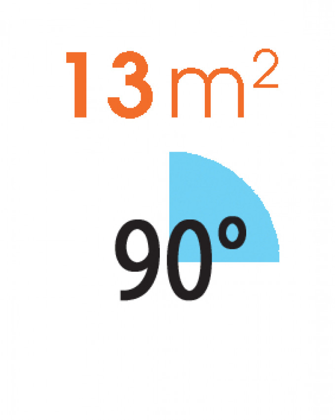 Форсунка для дощувача підземного поливу регульована 90° 13м2-900980000