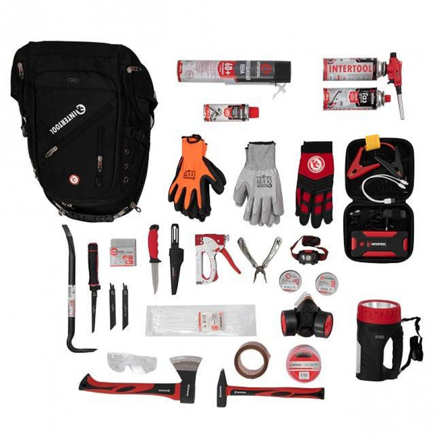 Набір для надзвичайних ситуацій "Екстра" INTERTOOL BX-1008-BX-1008
