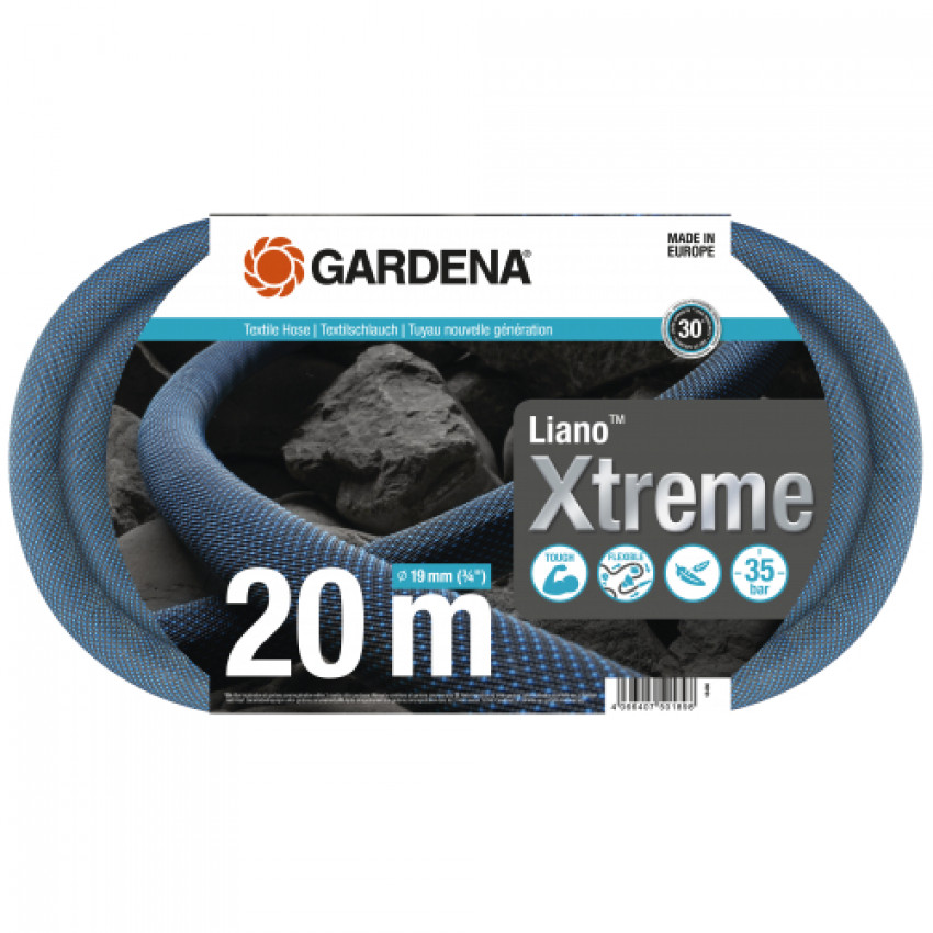 Шланг текстильний Gardena Liano Xtreme 19 мм (3/4&quot;) 20 м-18480-20.000.00