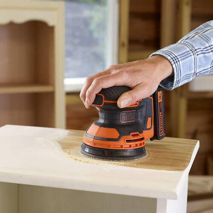 Шліфмашина ексцентрикова акумуляторна BLACK DECKER BDCROS18N-BDCROS18N