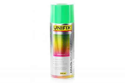 Емаль акрилова флуоресцентна RAL 6038 Зелений 400мл UNIFIX-[articul]
