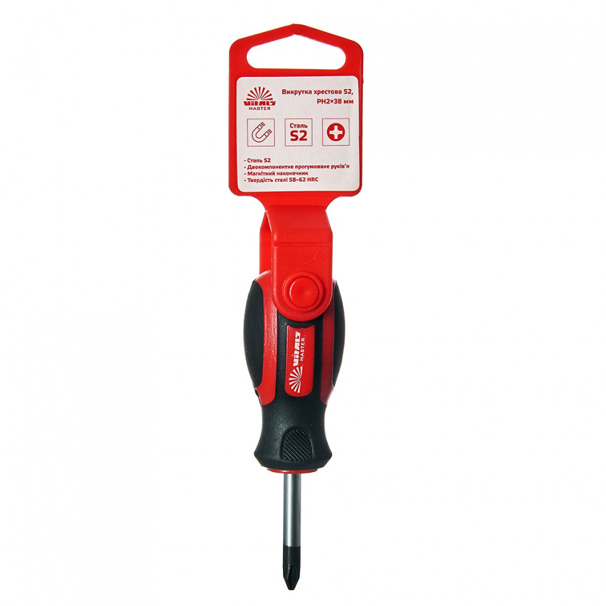 Викрутка хрестова Vitals Master S2, PH2х38 мм-179525