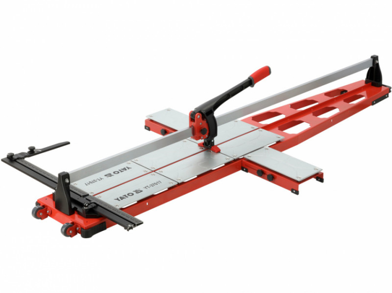 Плиткоріз ручний YATO з 1 напрямною, L= 165cм, 2 різця Ø= 22x6x6 мм, макс. товщина- 14мм, кут- 0-60°-YT-37017