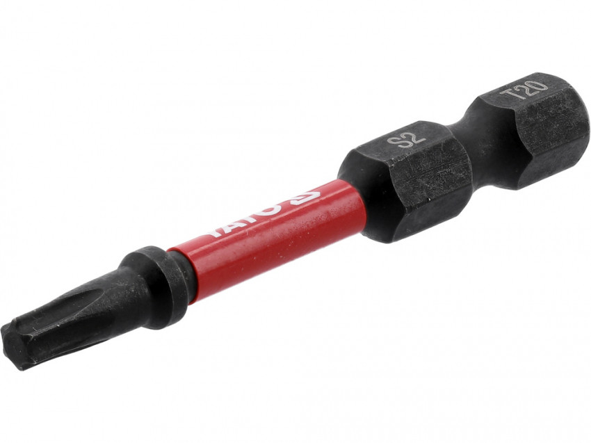 Насадка викруткова ударна YATO: "TORX" T20 х 50 мм. шпиндель 6-гран- 1/4", 2 шт.[10]-YT-78053