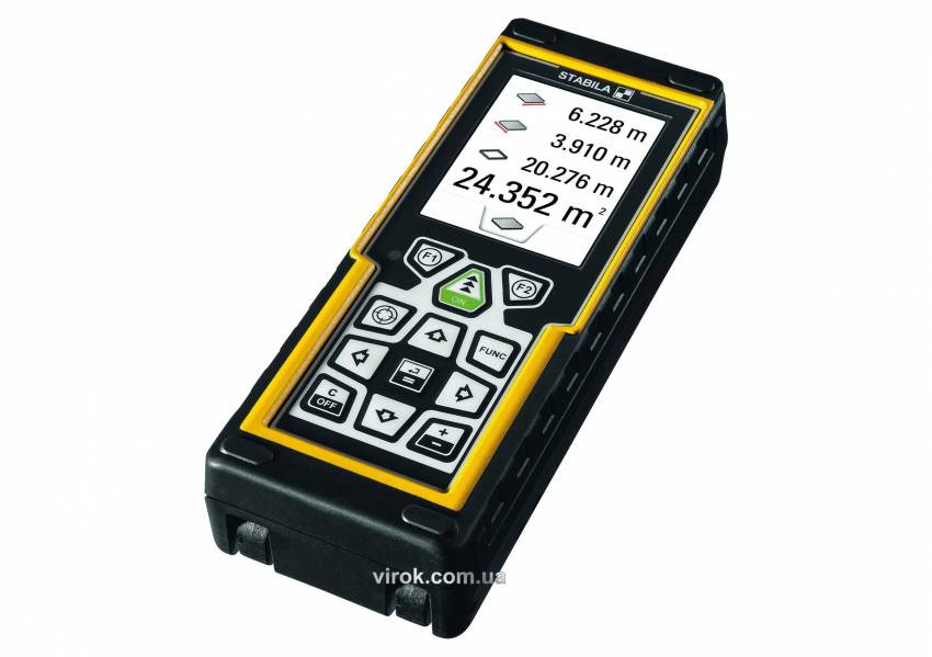 Дальномір лазерний STABILA Type LD 520, діапазон 0,05-200 м, 18 функцій, Bluetooth® Smart 4-18562