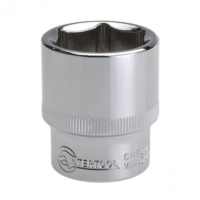 Головка шестигранна STORM 1/2", 26 мм, Cr-V INTERTOOL ET-0026-ET-0026