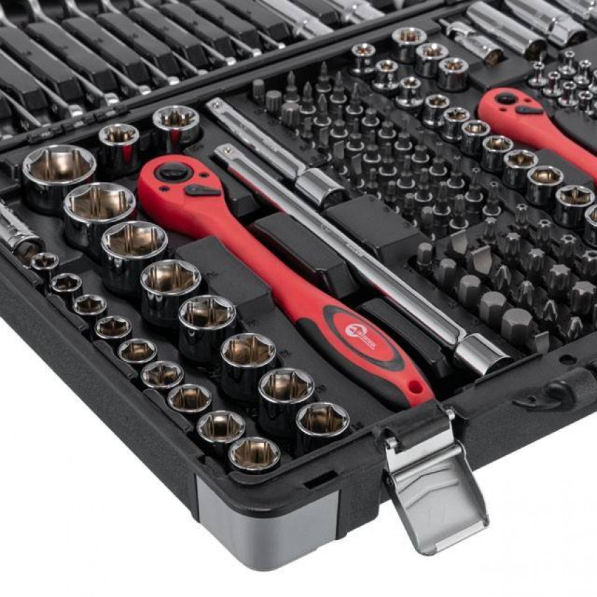 Набір інструментів професійний 1/4 "& 3/8" & 1/2 "176 од, Cr-V INTERTOOL ET-7176-ET-7176