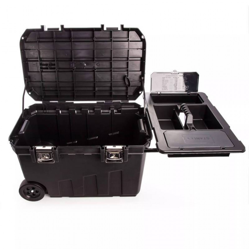 Скринька великого об'єму Mobile Job Chest, розміри 768х490х476 мм, з колесами STANLEY 1-92-978-1-92-978