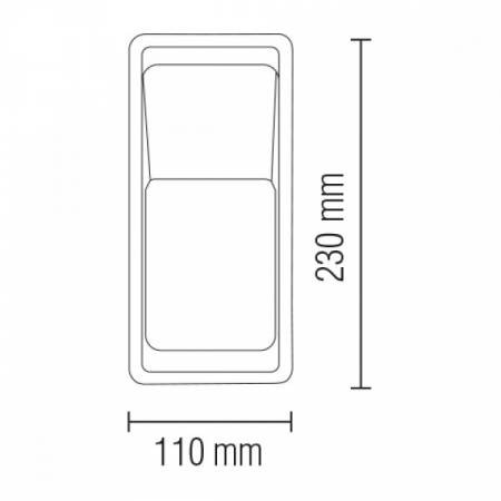 Світлодіодний світильник фасадний ILGIN.-076 029 0012