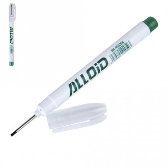 Alloid. Маркер будівельний з довгим носиком, зелений-[articul]