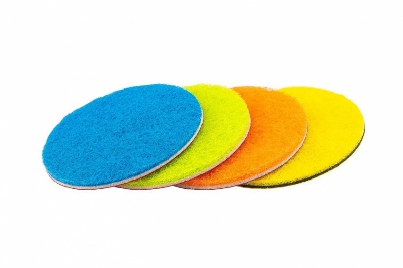 Кола шліфувальні на липучці MASTERTOOL "Скотч Брайт" 100 мм (240/ 320/ 600/ 1000) 4 шт 08-2500-08-2500