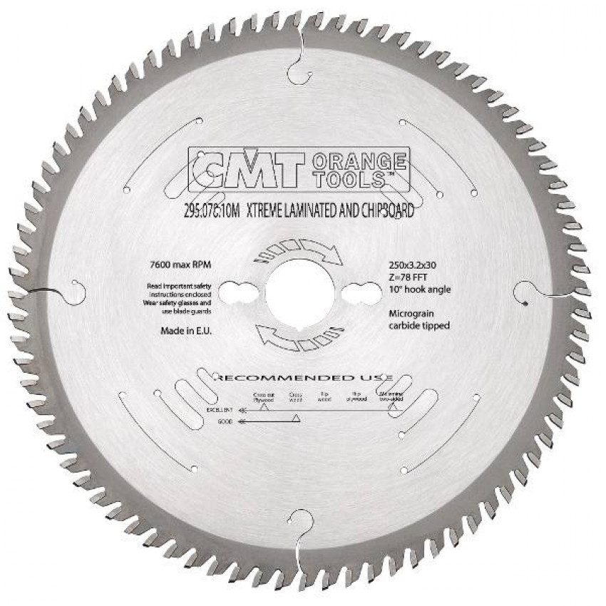 295.078.10M Пила HW D=250 F=30 Z=78 K=3,2/2,2 (без підрізної)-295.078.10M