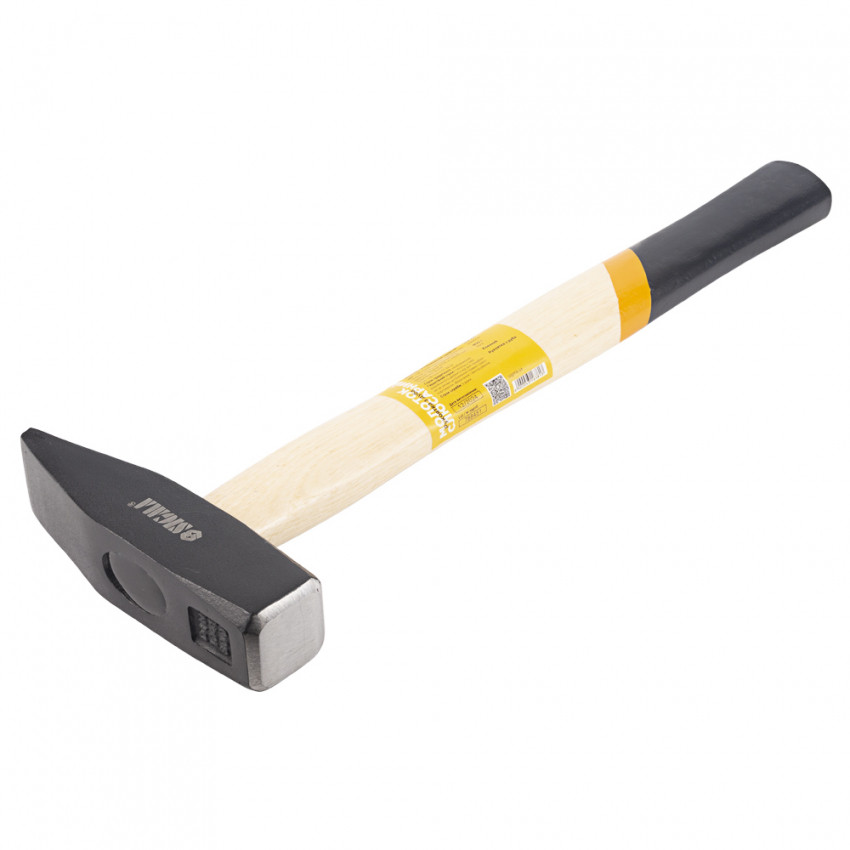 Молоток 800г слюсарна дерев'яна ручка (дуб) Sigma (4316381)-4316381