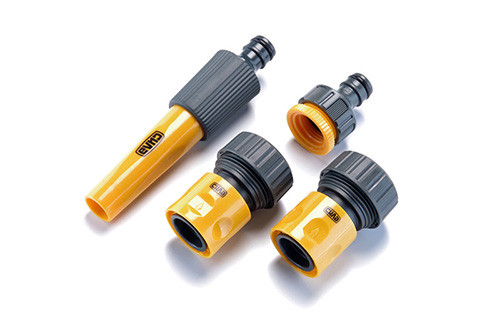 Набір: насадка-розпилювач, конектори 3/4: 3/4 аквастоп, 3/4, адаптер 1/2+3/4 СИЛА-551286