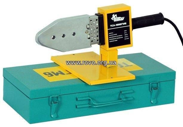 КЕНТАВР Паяльник для труб ТСА-1500ГМ6 із PVC, 1,5 кВт, темпера.-48649Р