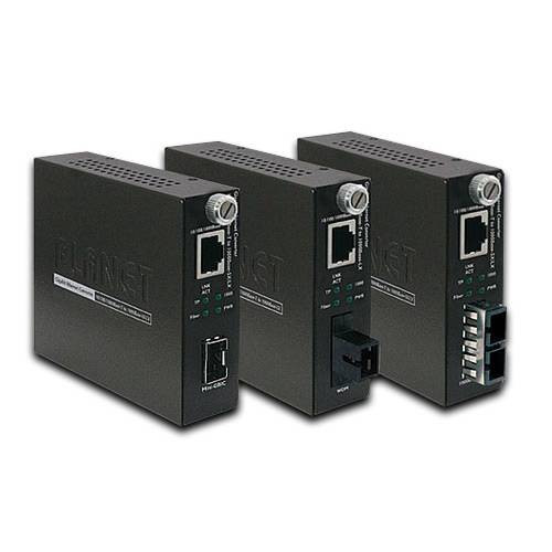 Керований медіаконвертер Planet GST-805A ( 10/100/1000Base-T to 1000Base-LX/SX mini-GBIC, SFP)-GST-805A