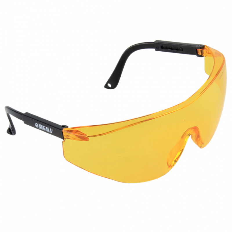 Окуляри захисні Fitter (бурштин) Sigma (9410251)-9410251