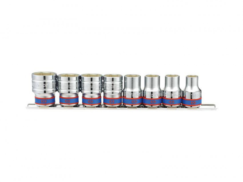 Набір головік 1/2" 8 одиниць на планці 10 - 22 мм (уп.1)-4510MR