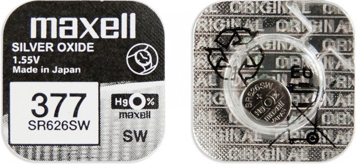Срібно-оксидна батарейка Maxell "таблетка" SR626SW 1шт/уп-18292000