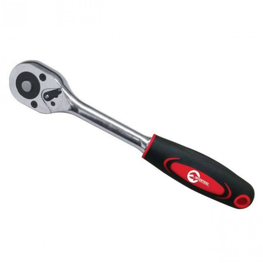 Рукоятка із храповим механізмом на 45 зубов 1/2'' INTERTOOL HT-2119-HT-2119