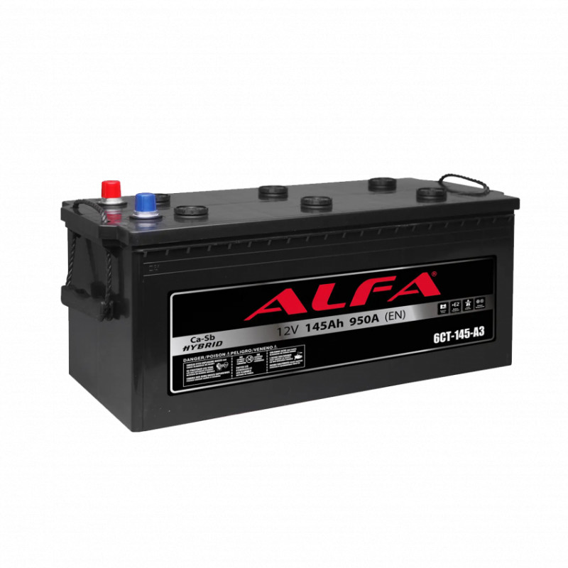 Акумулятор авто Мегатекс ALFA 6СТ-145-АЗ (лев) ТХП 950-LP25368