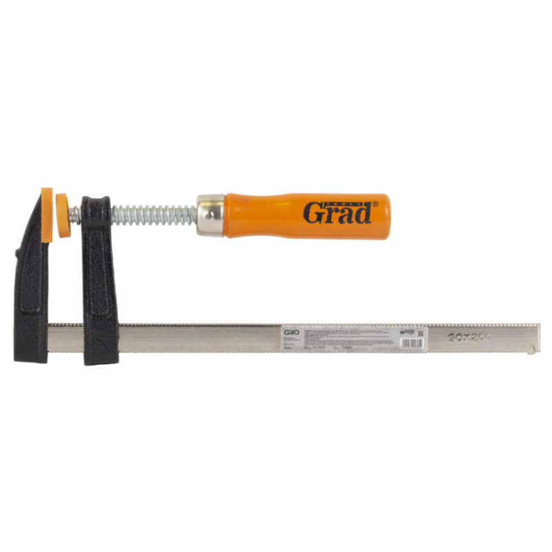 Струбцина столярна тип F 200x50мм Grad (4242625)-4242625