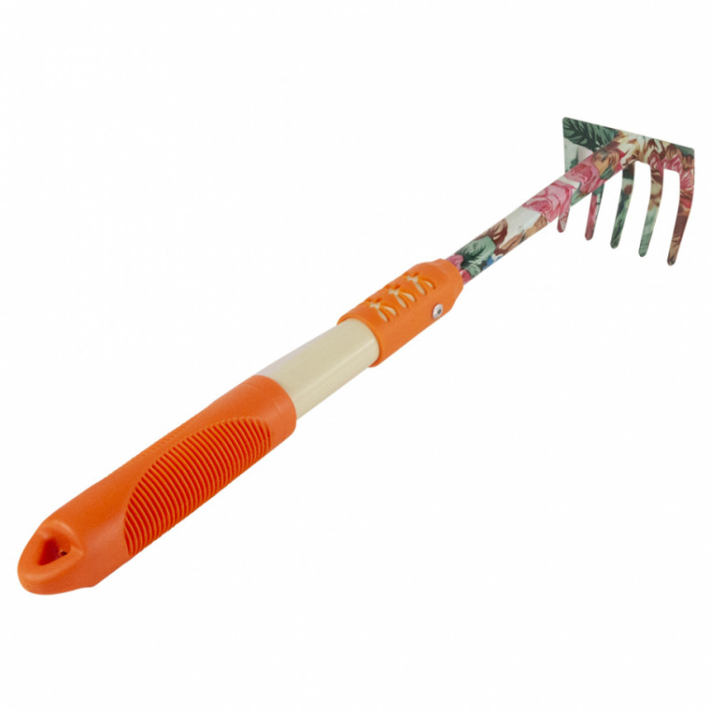Граблі 5-ти зубні (orange) (TPR) FLORA (5043024)-5043024