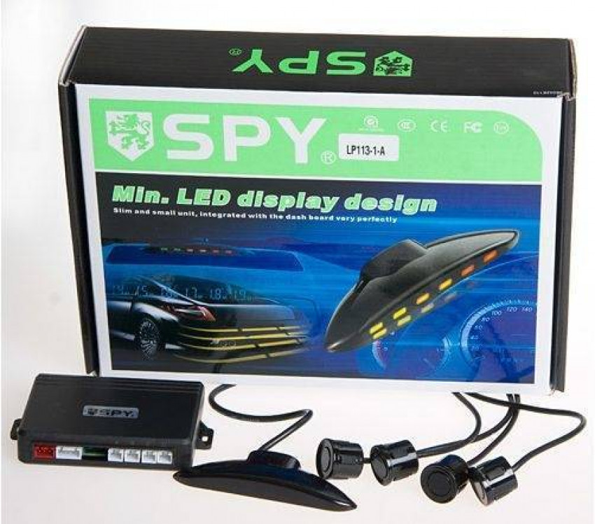 Парктронік SPY LP-113-1A/LED/4 датчика D=18mm/коннектор/black/black-LP-113-1A (20)