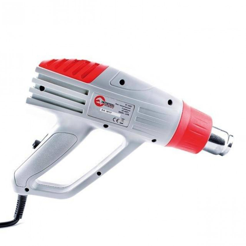Фен технiчний, 2000 Вт,3 режими,60-600 °C, 300-500 л/хв INTERTOOL DT-2420-DT-2420