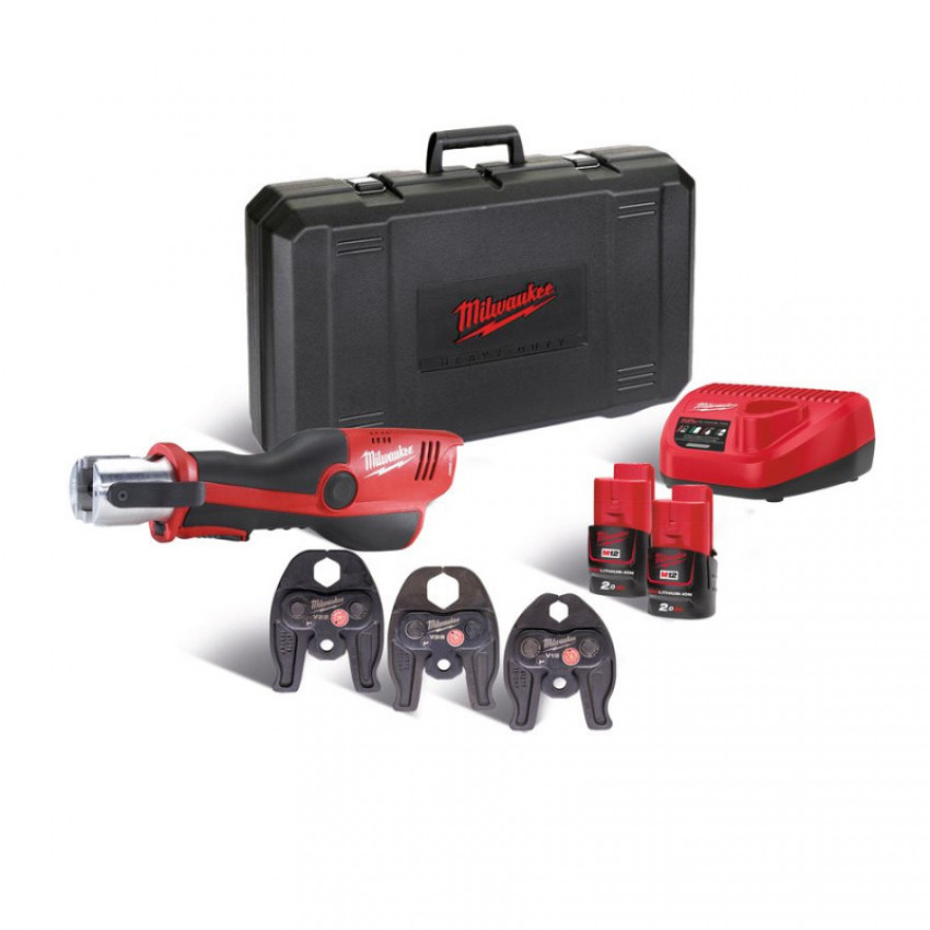 Акумуляторний прес-інструмент MILWAUKEE M12 HPT-202C V-KIT 4933443100-4933443100