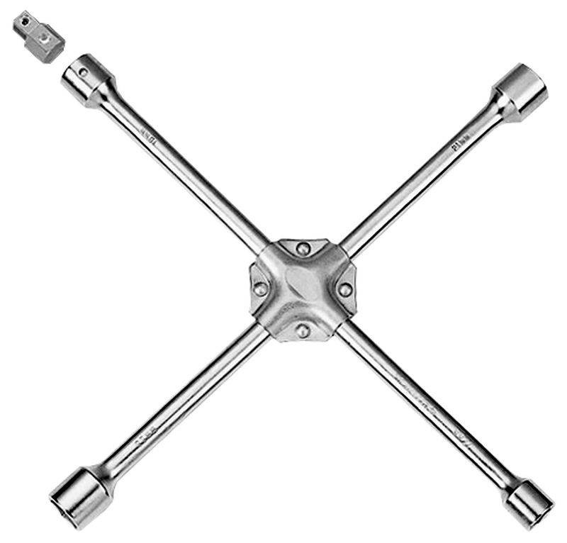 Ключ хрестовий підсилений з адаптером 19х21х22х17(1/2") ULTRA (6031022)-6031022