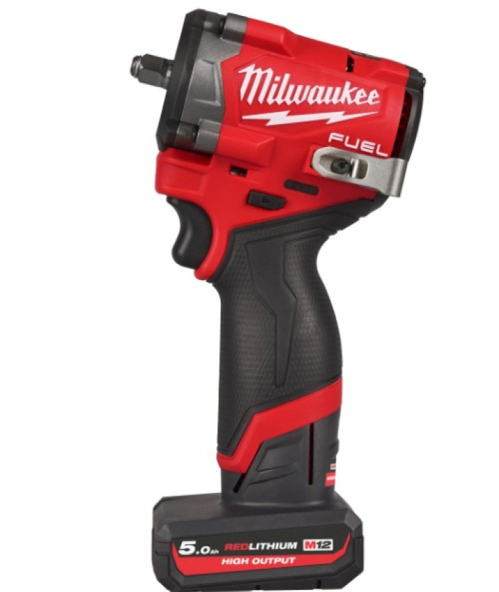 Гайковерт акумуляторний 3/8'' MILWAUKEE з кільцем M12 FCIWF38G3-502X, 745Нм (зарядний пристрій, 2 акум. Х 5Аг, HDкейс)-4933493452