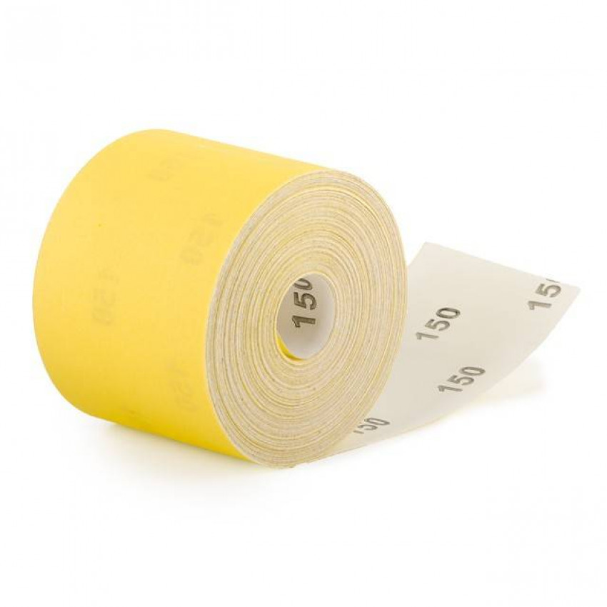 Шкурка шліфувальна, паперова основа, К150, 115 мм × 50 м INTERTOOL BT-0822-BT-0822