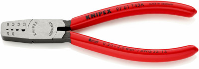 Інструмент для обжиму контактних гільз KNIPEX 97 61 145 A SB-[articul]