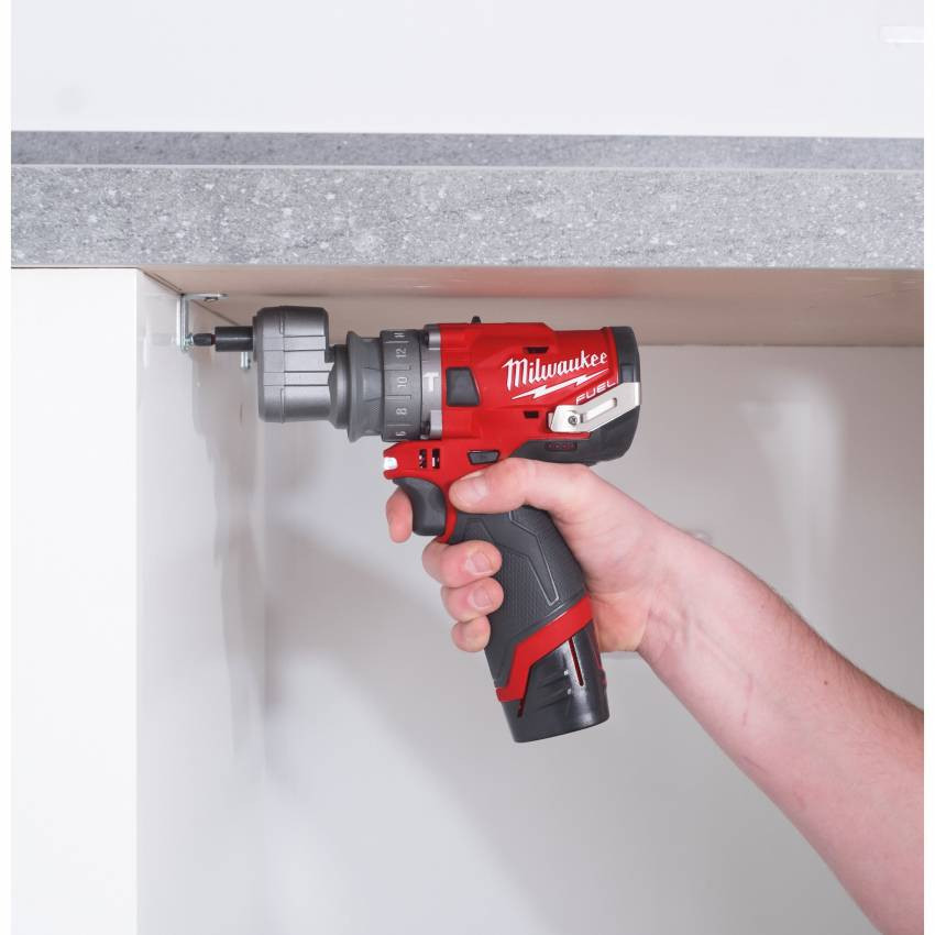 Дриль-шуруповерт із ударом акумуляторний MILWAUKEE, M12 FPDX-0, 37Нм; патрон FIXTEC-4933464135