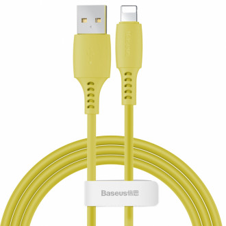 Кабель Baseus Colorful USB 2.0 to Lightning 2.4A 1.2M Жовтий (CALDC-0Y)-[articul]