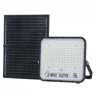 Прожектор світлодіодний з сонячною панеллю TIGER PRO-300 300W 6400K IP 65 чорний-[articul]