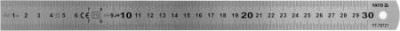 Лінійка із нержавіючої сталі YATO: L= 300 x 25 мм, двостороння шкала, таблиці перетворення-[articul]