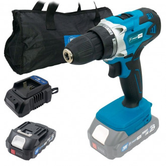 Акумуляторний шуруповерт PROFI-TEC PCD2820V 20V, 28Нм (1хPT2020MP 2.0Аг, зарядний BC20V, сумка)-[articul]