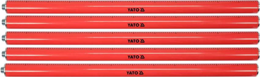 Жердина з триногою для лазерних рівнів складана YATO кріплення 5/8", макс. висота- 370 см-YT-30500