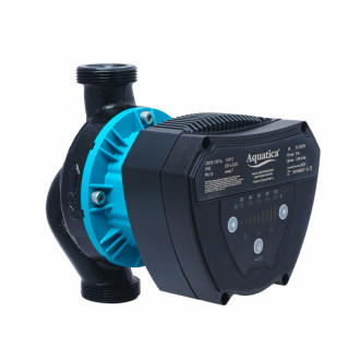 Насос циркуляційний енергозберігаючий 8-130Вт Hmax 8м Qmax 108л/хв Ø1½&quot; 180мм + гайки Ø1&quot; AQUATICA GPA25-8/180 IV (774075)-[articul]