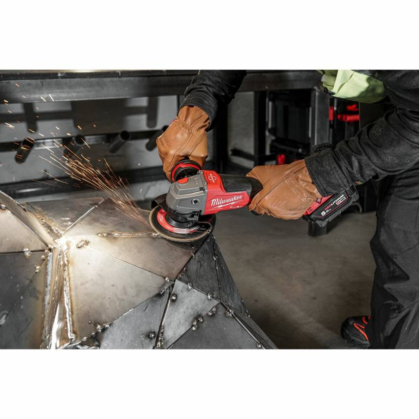 Шліфмашина кутова акумуляторна MILWAUKEE, M18 ONEFSAG125XPDB-0X, Ø125мм (HDкейс)-4933478434
