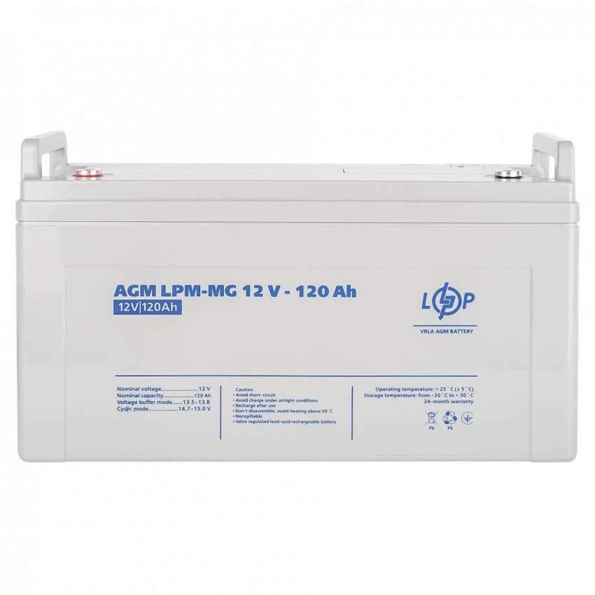 Акумулятор мультигелевий LPM-MG 12V - 120 Ah-LP3876