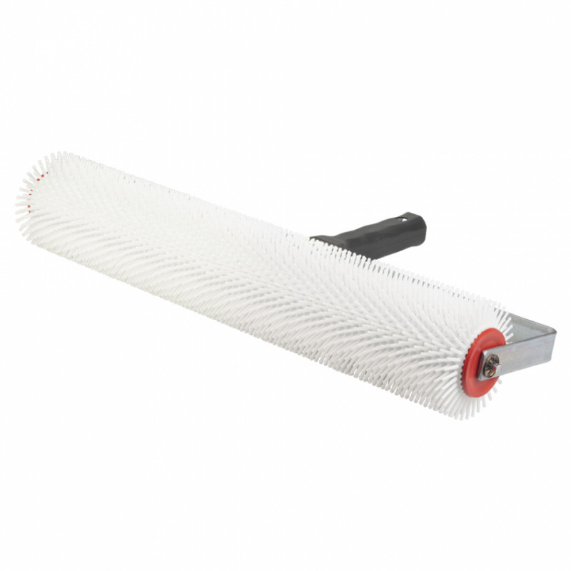Валик голчастий аераційний для наливної підлоги 80×400мм з ручкою (рамкоподібна) біла голка SIGMA (8313611)-8313611